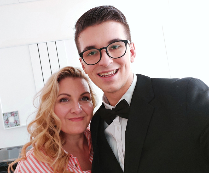 Vojtěch Pelka s profesorkou Barborou Klozovou Velehradskou (foto archiv Vojtěcha Pelky)