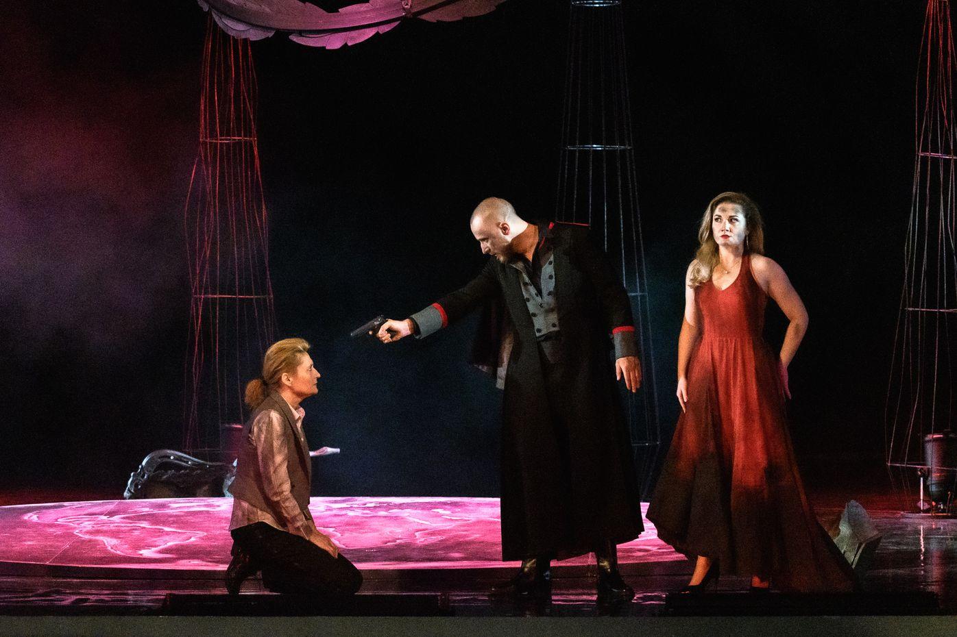 Wolfgang Amadeus Mozart: La clemenza di Tito – Markéta Cukrová, Jakub Hliněnský, Barbora Perná, Divadlo J. K. Tyla Plzeň, 2024 (foto Martina Root)