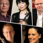 Porota 1. kola Concertino Praga - Justas Dvarionas, Shizuka Ishikawa, Karel Košárek, Karel Dohnal a Markéta Janáčková (zdroj Concertino Praga)