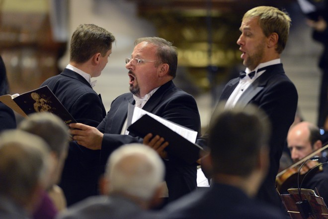 Svatováclavský hudební festival 2016 - Jaroslav Březina, David Szendiuch - kostel Panny Marie Královny Ostrava 2016 (foto Ivan Korč/SHF)