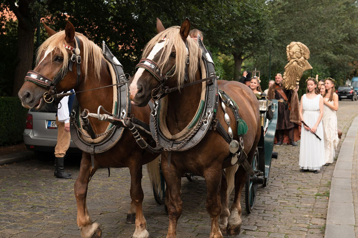 Průvod Vendelín 2022, Divadlo J. K. Tyla (foto Irena Štěrbová)