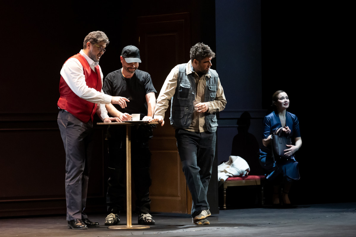 F. Schreker: Vzdálený zvuk - Miloš Horák, Václav Sibera, Jiří Rajniš a Světlana Aksenová - Státní opera Praha 2022 (foto Zděnek Sokol)