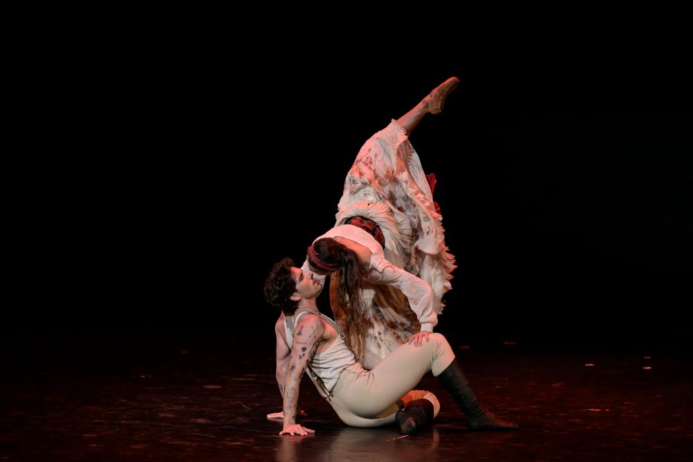 Ukázka z baletu J. Bubeníčka Carmen, Rebecca Bianchi a Javier Rojas (foto Serghei Gherciu, Bubeníček International Ballet Gala)