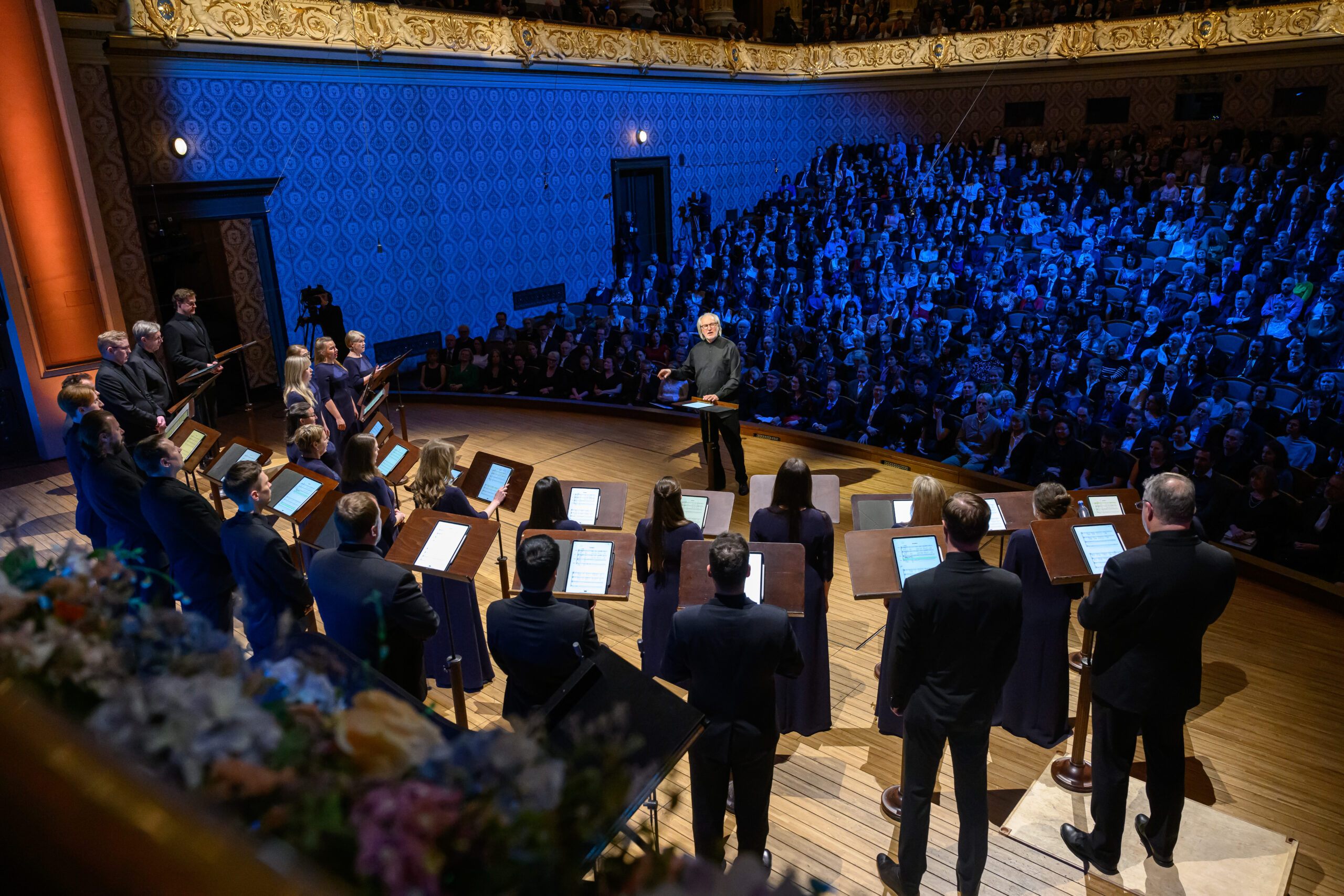 Pražské jaro: Arvo Pärt 90, 19. května 2025, Rudolfinum, Dvořákova síň – Tõnu Kaljuste a Estonský filharmonický komorní sbor (foto Petra Hajská)