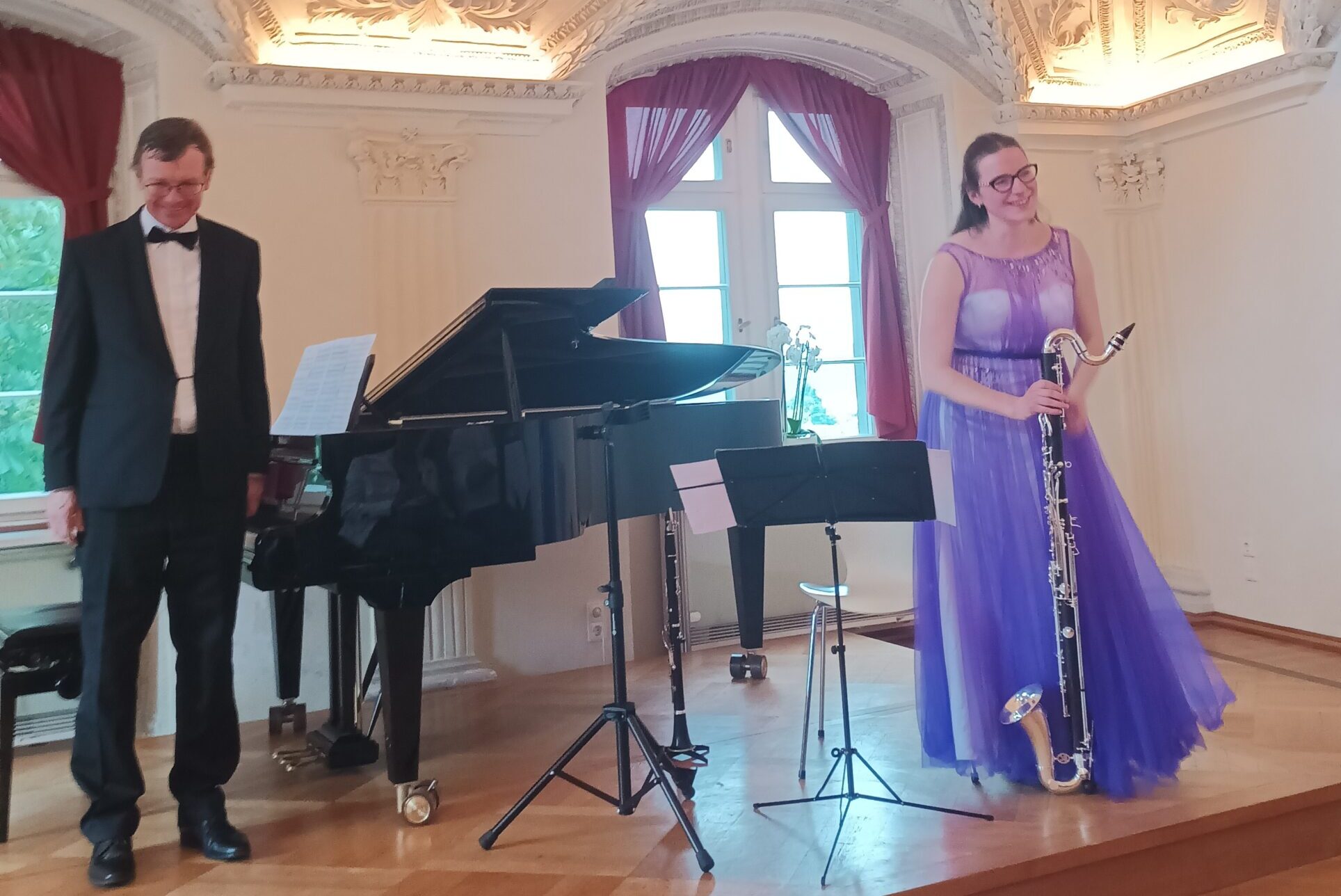 Bodenseefestival: Chant des partisans, 3. června 2025, Museum Überlingen, Německo – Daniel Wiesner a Anna Paulová (foto Věra Šustíková)