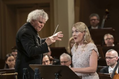 Sir Simon Rattle, Magdalena Kožená (zdroj JAMU, foto Petra Hajská)