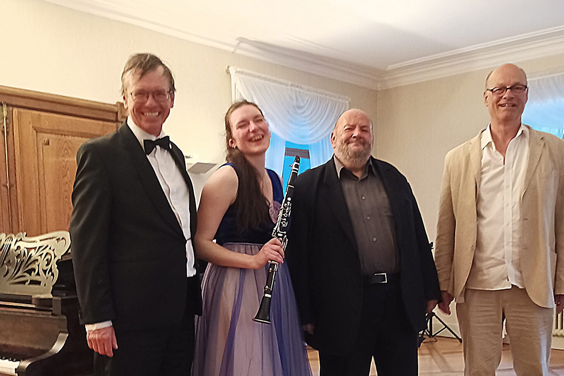 Bodenseefestival: Chant des partisans, 3. června 2025, Museum Rosenegg, Kreuzlingen, Švýcarsko – Daniel Wiesner, Anna Paulová, Jiří Bezděk a Frédéric Bolli (foto Věra Šustíková)