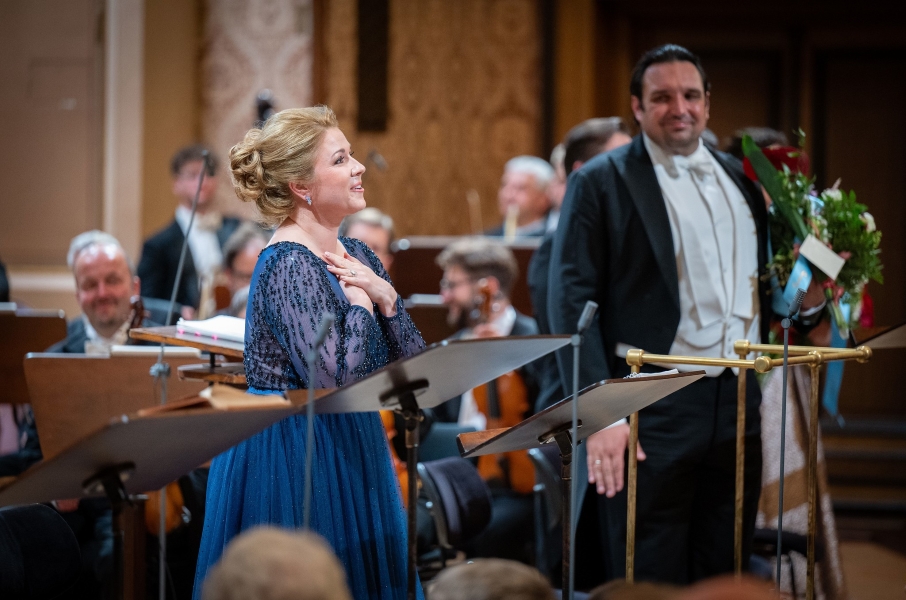 Pražské jaro: Slavnostní Libuše, 28. května 2024, Rudolfinum, Dvořákova síň – Kateřina Kněžíková, Adam Plachetka (foto Ivan Malý)