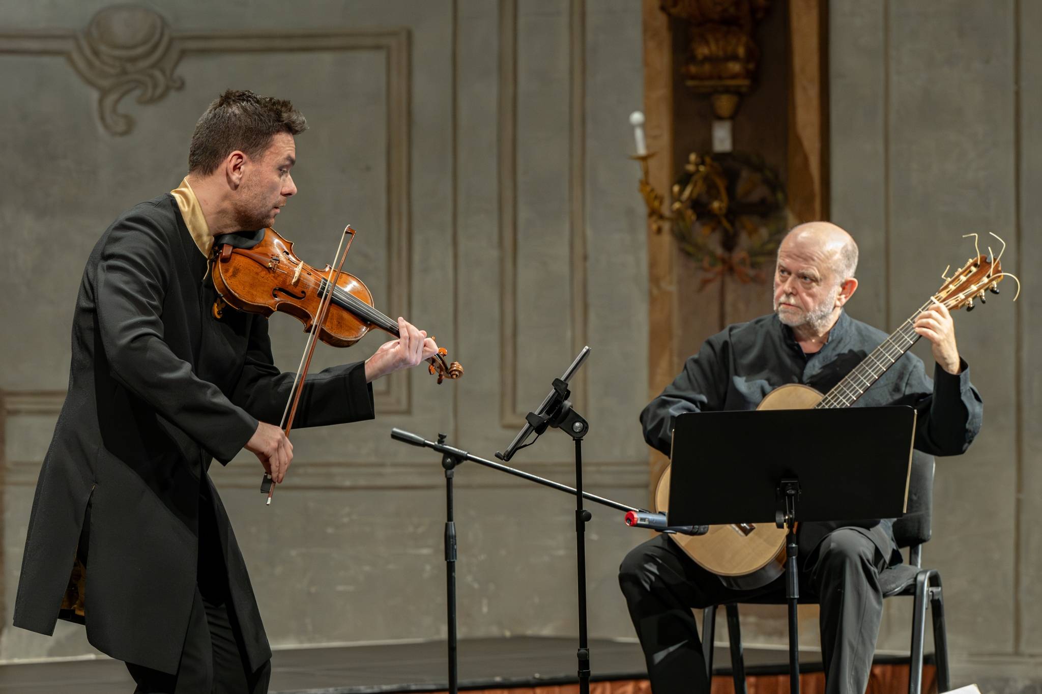 Symfonický orchestr hlavního města Prahy FOK: Niccolò Paganini, 31. března 2025, kostel sv. Šimona a Judy, Praha – Jiří Vodička a Pavel Steidl (foto Petr Dyrc)