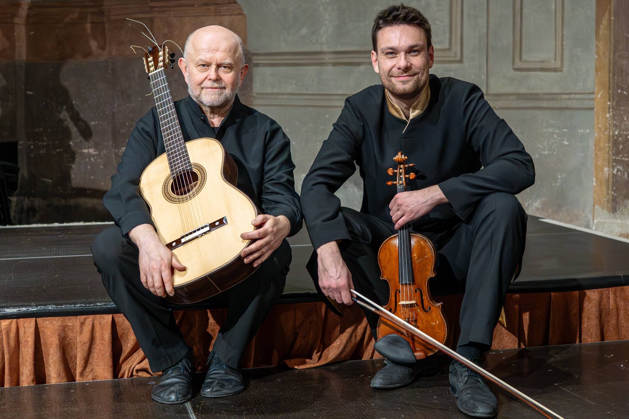 Symfonický orchestr hlavního města Prahy FOK: Niccolò Paganini, 31. března 2025, kostel sv. Šimona a Judy, Praha – Pavel Steidl a Jiří Vodička (foto Petr Dyrc)