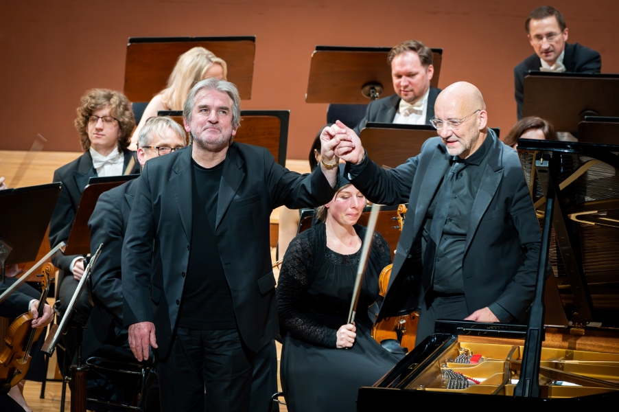 Barry Douglas, Emmanuel Villaume, Prague Philharmonia, 23. března 2025, Rudolfinum, Praha (zdroj Prague Philharmonia, Ivan Malý)