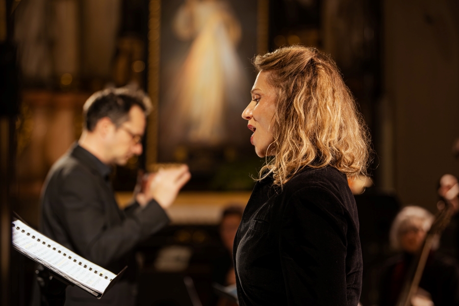 Marc´Antonio Ziani: La Morte vinta sul Calvario. Oratorio-Cantata al SS. Sepolcro – Dagmar Šašková, 15. dubna 2025, Minoritský kostel sv. Janů, Brno (zdroj Filharmonie Brno, foto Jakub Joch)