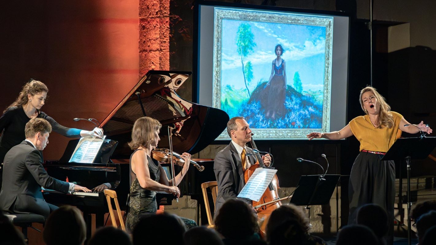 Stanislav Gallin, Petra Brabcová, Petr Malíšek, Alžběta Poláčková, 24. dubna 2025, Klášter sv. Anežky České, Praha (zdroj Symfonický orchestr hl. m. Prahy FOK, foto Petr Dyrc)