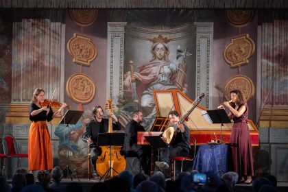 Letní slavosti staré hudby: A Venezia, 28. července 2025, Zámek Troja – Concerto Scirocco (foto Ivan Malý)