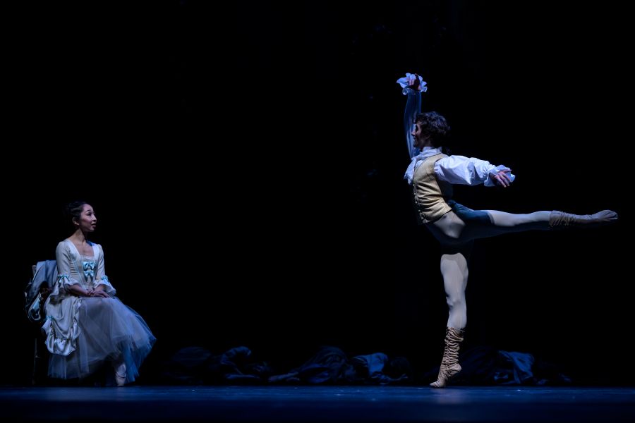 Balet ND – L´Histoire de Manon (Aya Okumura a Federico Ievoli, foto Serghei Gherciu)