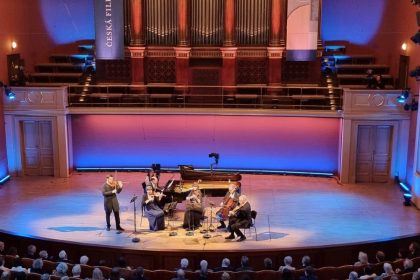 Český spolek pro komorní hudbu: Pražákovo kvarteto & Jiří Vodička 16. dubna 2025, Rudolfinum, Dvořákova síň, Praha – Pražákovo kvarteto a Jiří Vodička (zdroj Pražák Quartet 2020)