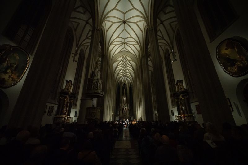 Velikonoční festival duchovní hudby, zahajovací koncert 32. ročníku – Pärt: Janovy pašije,
neděle 13. dubna 2025, kostel sv. Jakuba, Jakubské náměstí, Brno – Martinů Voices (foto Jakub Joch)