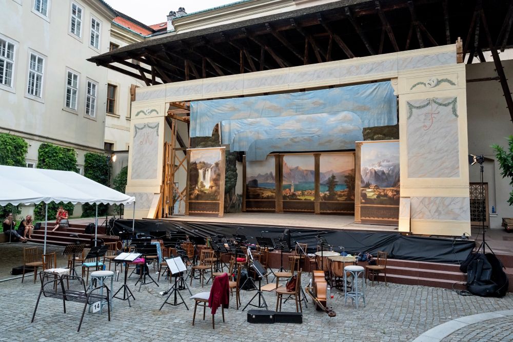 Florea Theatrum postavené na HAMU (foto Petr Dyrc)