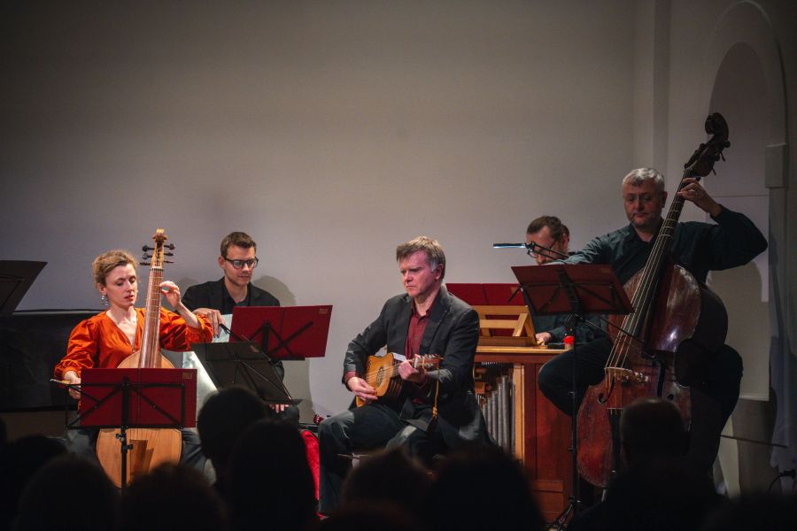 Musica Florea v programu Hudební impovizování 17. století (3. 3. 2025 Atrium Žižkov, foto Adam Rojko)