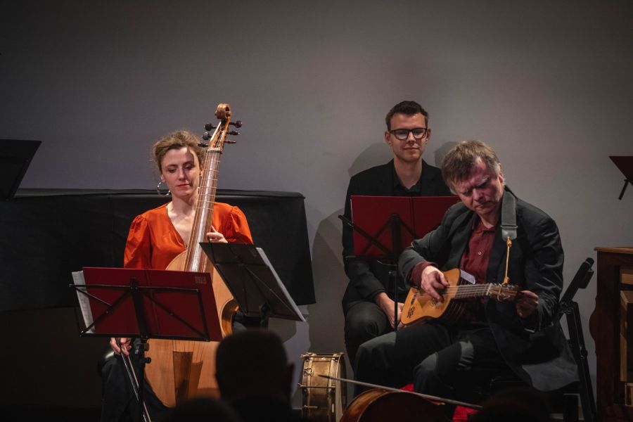 Musica Florea v programu Hudební impovizování 17. století (3. 3. 2025 Atrium Žižkov, foto Adam Rojko)
