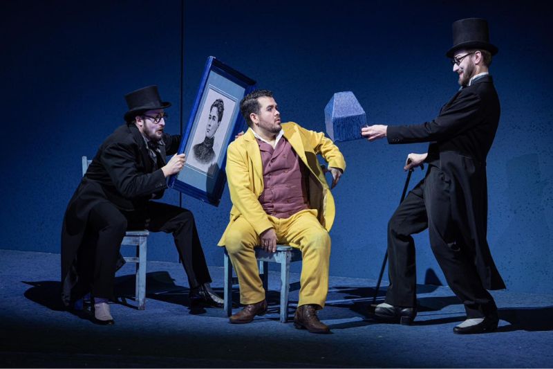 Jules Massenet: Werther, Národní divadlo – Jiří Brückler, Alejandro del Angel, Jan Hnyk (foto: Pavel Hejný)