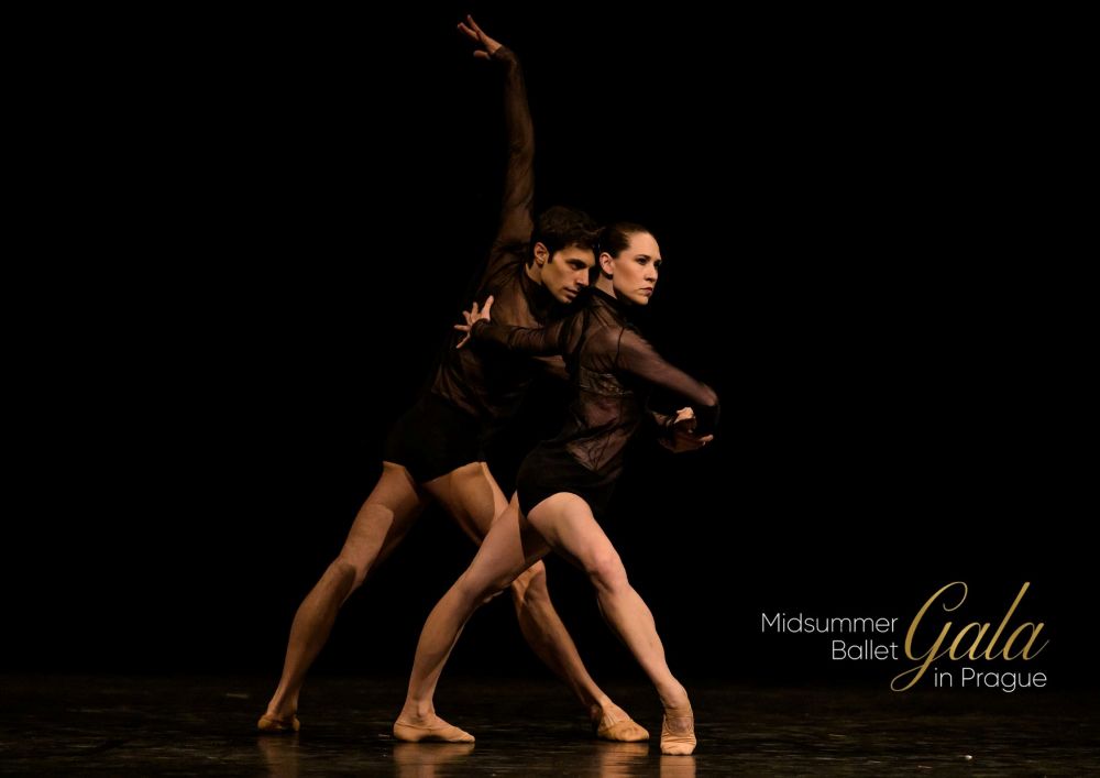 Nikola Márová a Danilo Lo Monaco v Mask Duet (Midsummer Ballet Gala 2025, foto Serghei Gherciu)