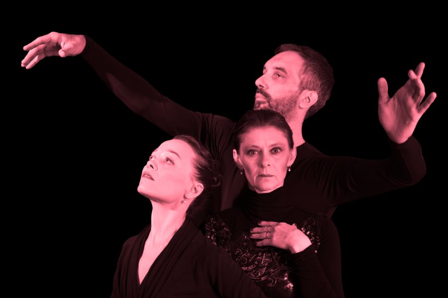 Petra Padriánová, Klára Trojanová a Martin Dvořák (foto Oskar Stolín)