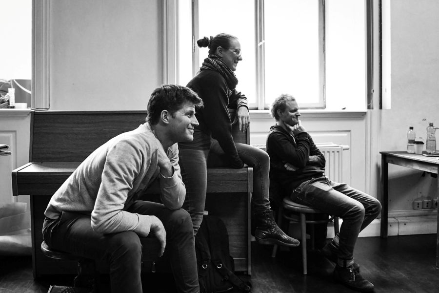 R. Horák, E. Vavříková a A. Halaš na workshopu Miřenky Čechové (foto Michal Hančovský)