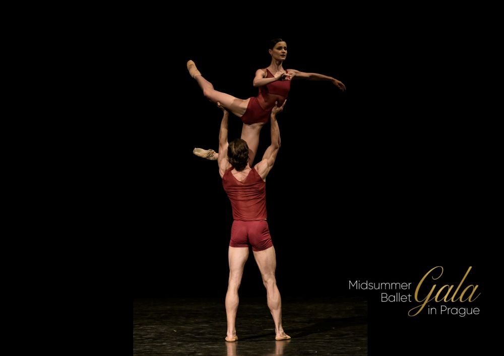 Rosa Pierro a Artem Sorochan v The End of Our Exploring (Midsummer Ballet Gala 2025, foto Serghei Gherciu)