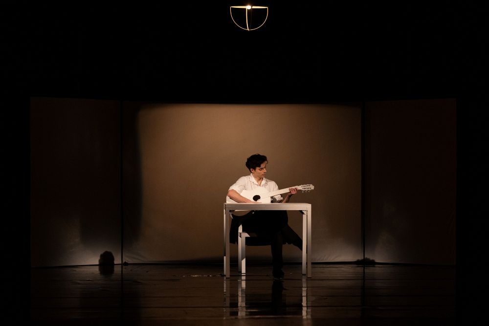 Sergio Méndez Romeo v Sólu pro tři (foto z derniéry Tereza Hrubá)