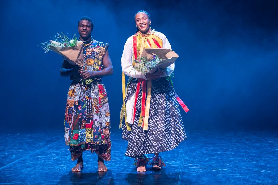 Siaka Toure a Angela Nwagbo na Divadelní Floře 2025 (foto Lukáš Horký)