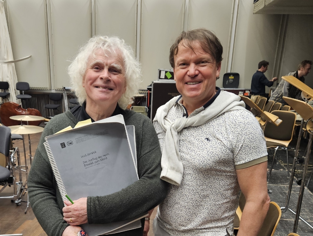 Sir Simon Rattle, Aleš Briscein (zdroj Aleš Briscein)