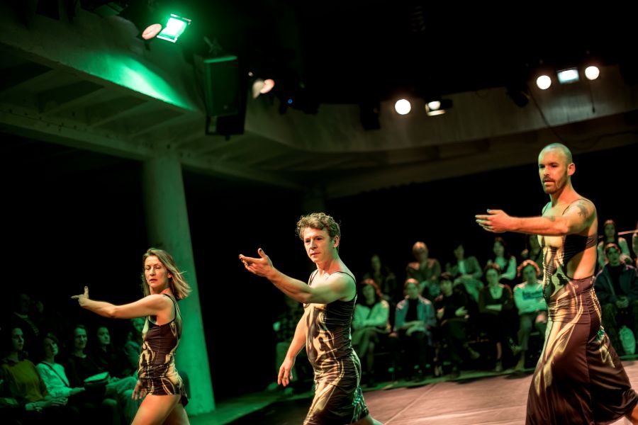 Steam Room na Bazaar Festivalu 2025 – Zhana Pencheva, Aleksandar Georgiev, Darío Barreto Damas (foto Vojtěch Brtnický)