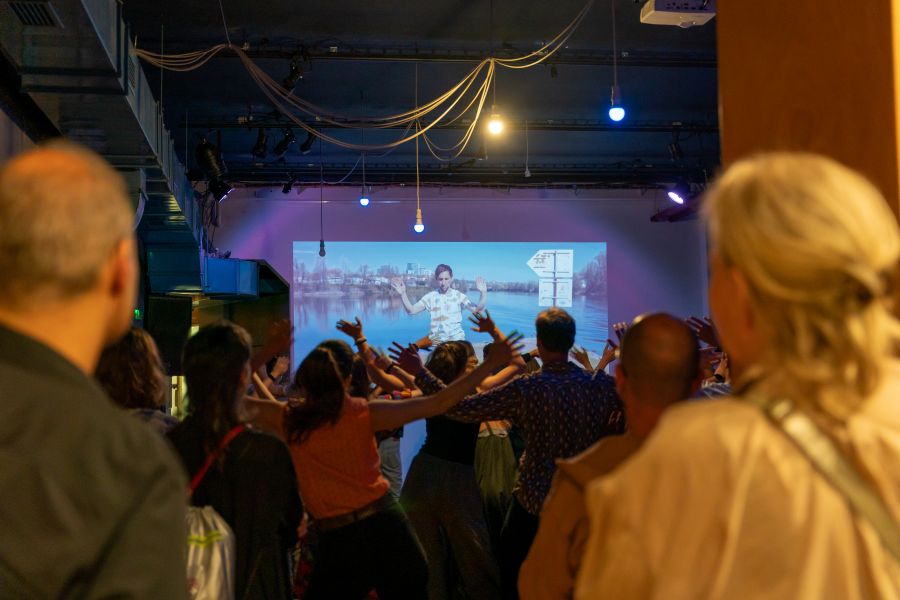 Taneční karaoke s Andrejem Štepitou (foto Juraj Žilinčár, Slovenská tanečná platforma 2025)