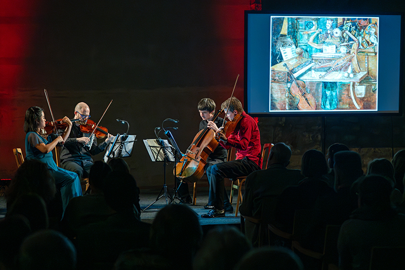 Dvořák – Americký kvartet, 6. března 2025, Klášter sv. Anežky České, Praha – V4 String Quartet (foto Petr Dyrc)