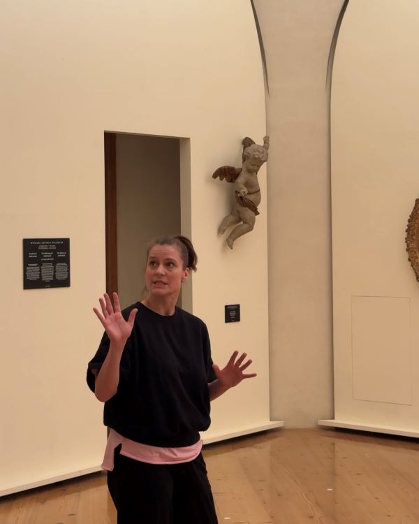 Zkoušky performance A Fancy (Hana Polanská, foto Martin Říčan)