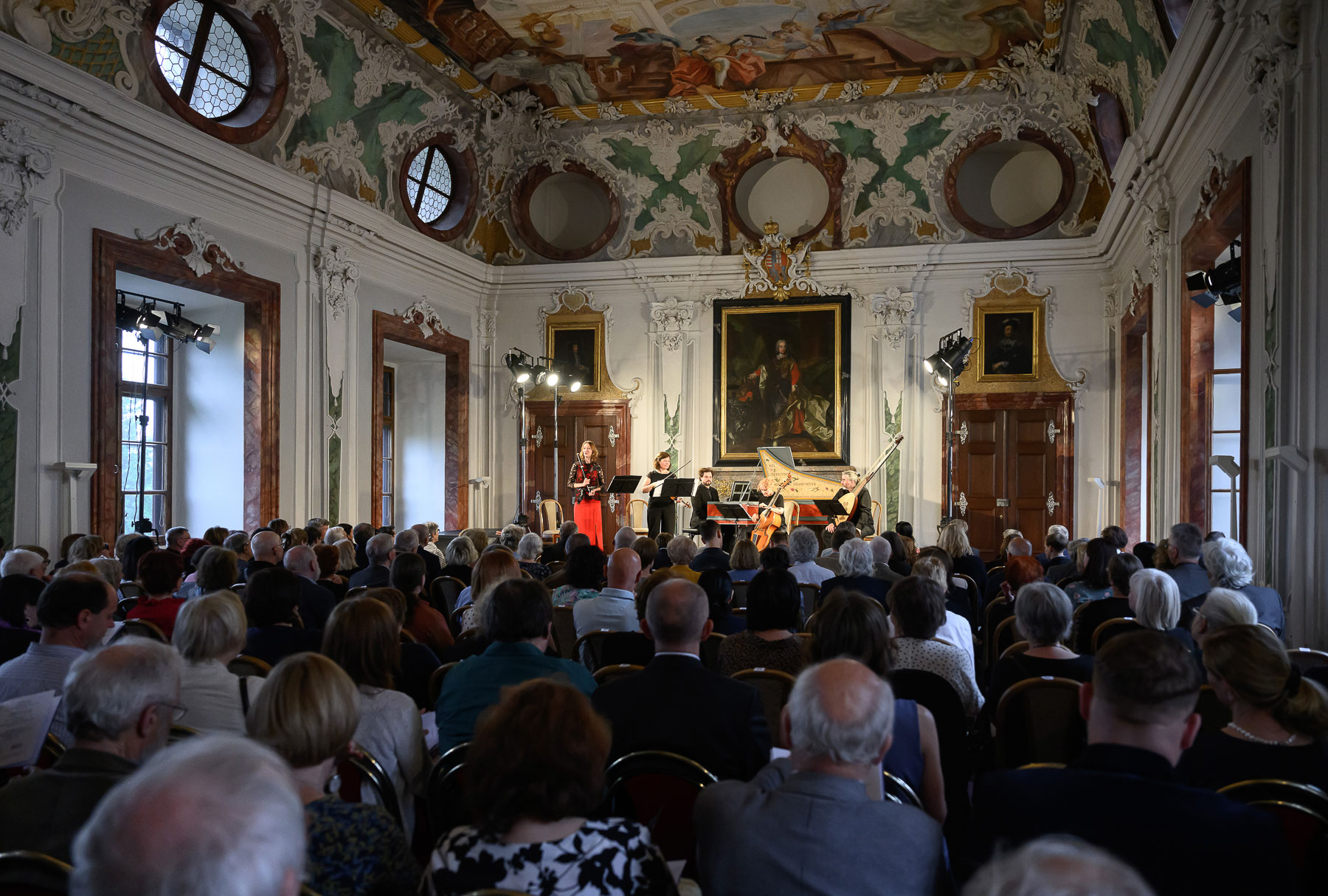 Barokní podvečery: Le concert royal, 10. června 2025, Břevnovský klášter, Tereziánský sál – Collegium Marianum (foto Petra Hajská)