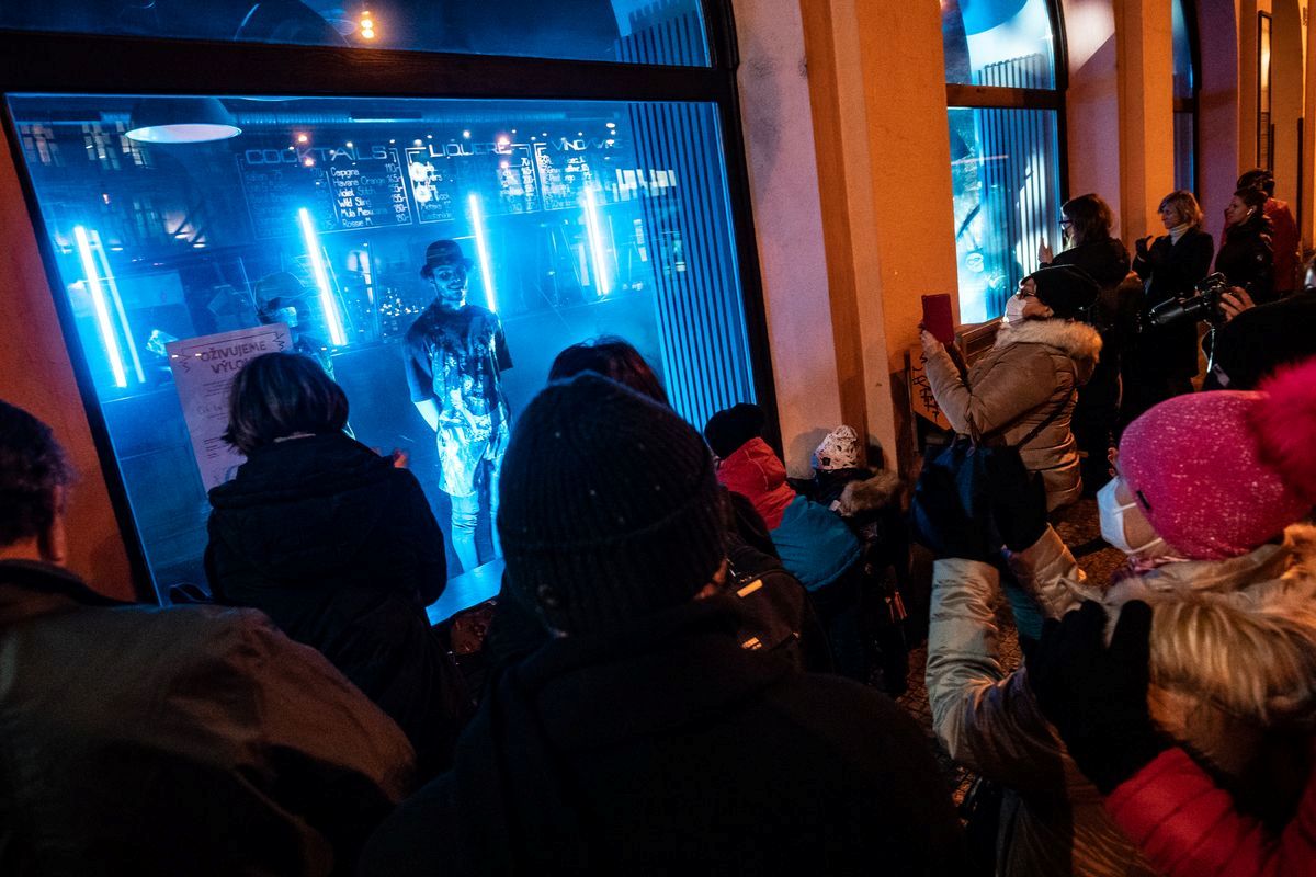 #kulturunezastavis – projekt Oživené výlohy (foto Jiří Šeda)