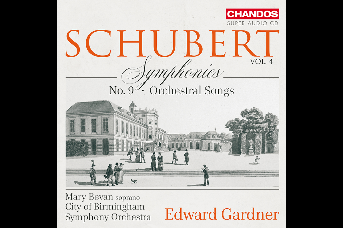 Přebal CD Schubert: Symphonies Vol. 4 – Orchestral Songs, 9th symphony (zdroj Chandos)