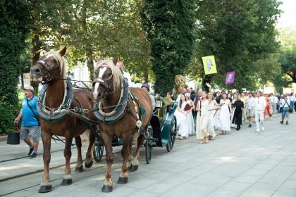 Průvod Vendelín 2024, Divadlo J. K. Tyla (foto Irena Štěrbová)