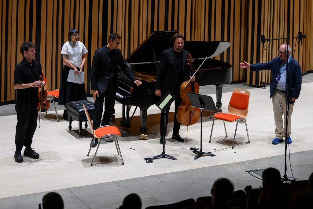 Ostravské dny: Part II – Madame 29. srpna 2025, City Campus Ostravské university – Conrad Harris, Andrej Gál, Miroslav Beinhauer (foto Martin Popelář)